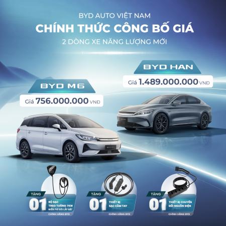 BỘ ĐÔI BYD M6 và BYD HAN CHÍNH THỨC RA MẮT TẠI VIỆT NAM